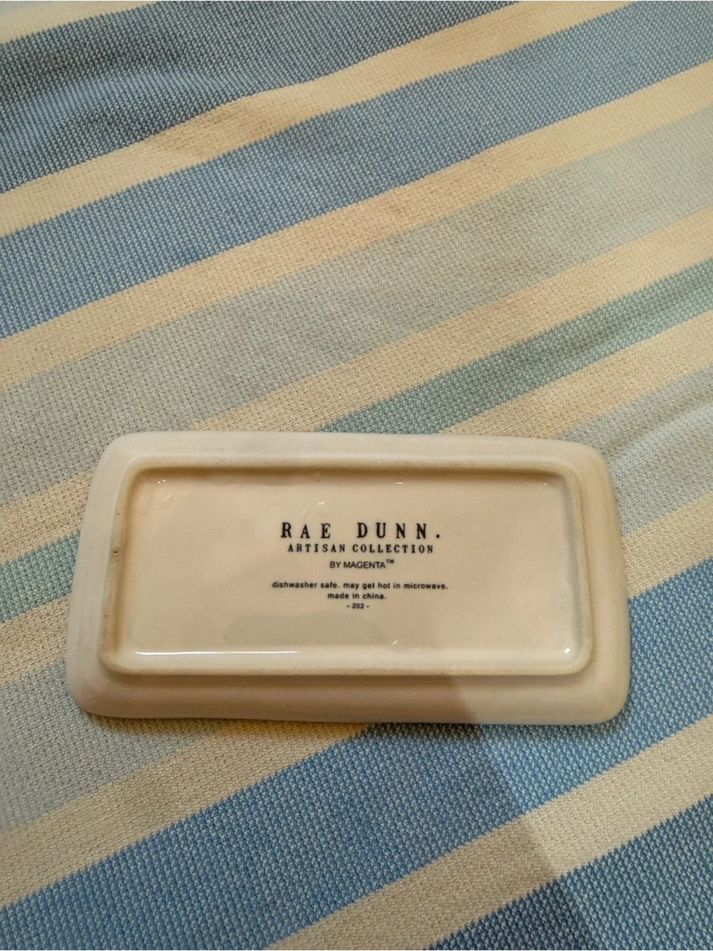 Rae Dunn White Salt and Pepper Shaker Set on Tray
